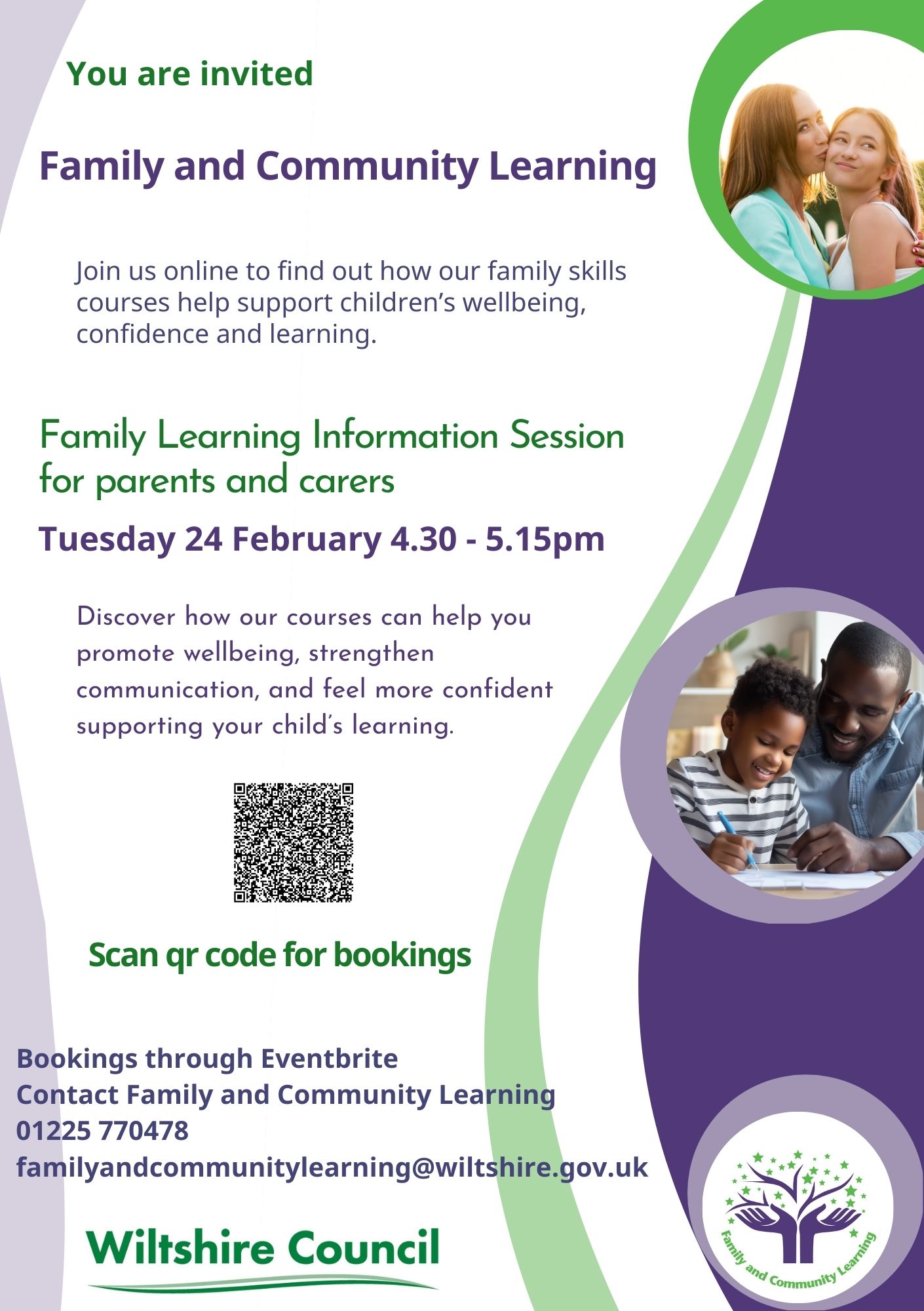 FACL Information Sessions for Parents Carers Feb 2026